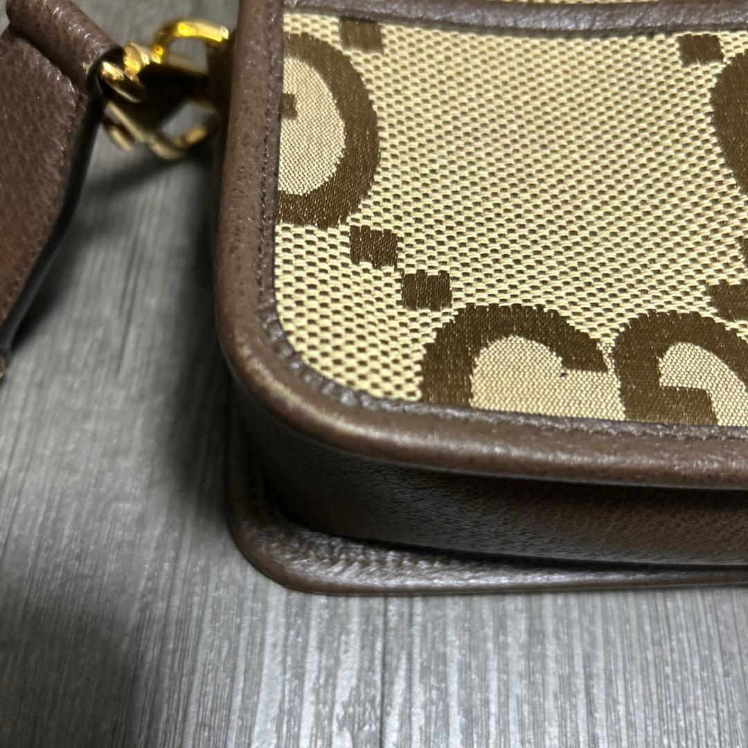 GUCCI ジャンボGGショルダーバックGGベージュメンズ