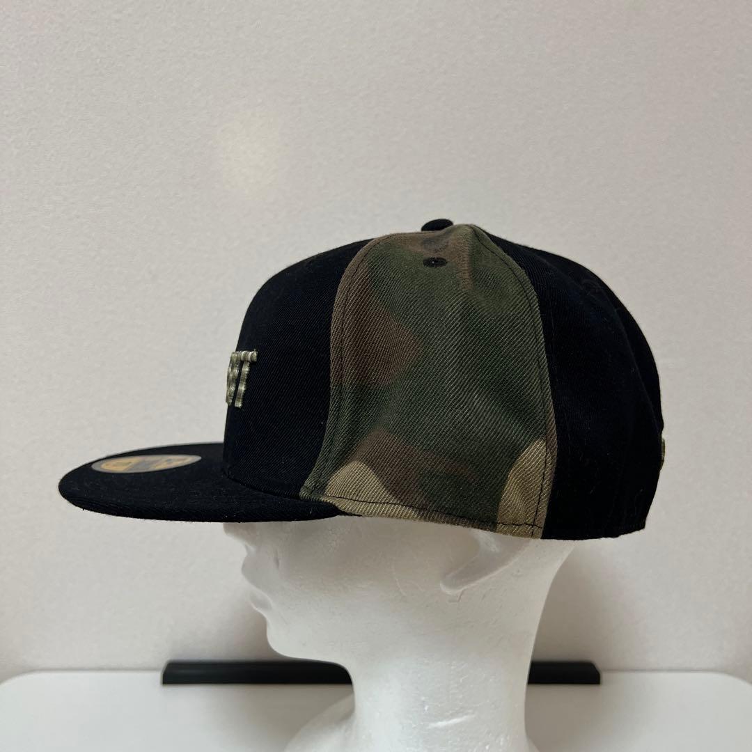 G-UNIT NEW ERA キャップ　クレイジーパターン　迷彩　刺繍　７5/8