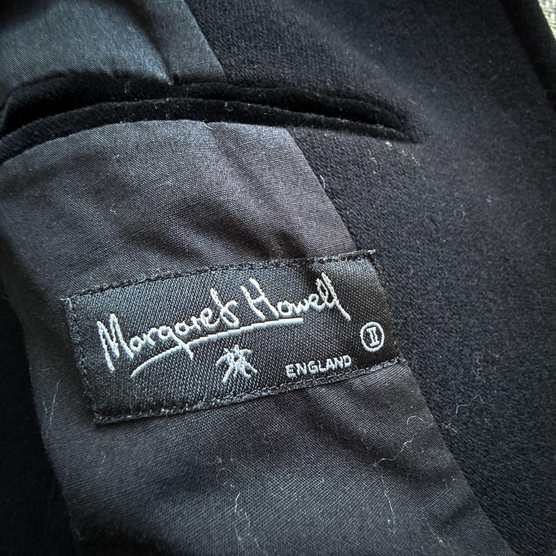 極美品 マーガレットハウエル ウールミドルコート ジャケットコート ウール100