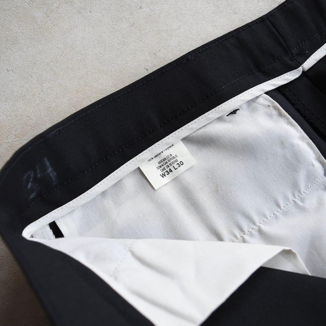 00s リーバイスアクションスラックス ブラック黒 USA W34L30 OVY