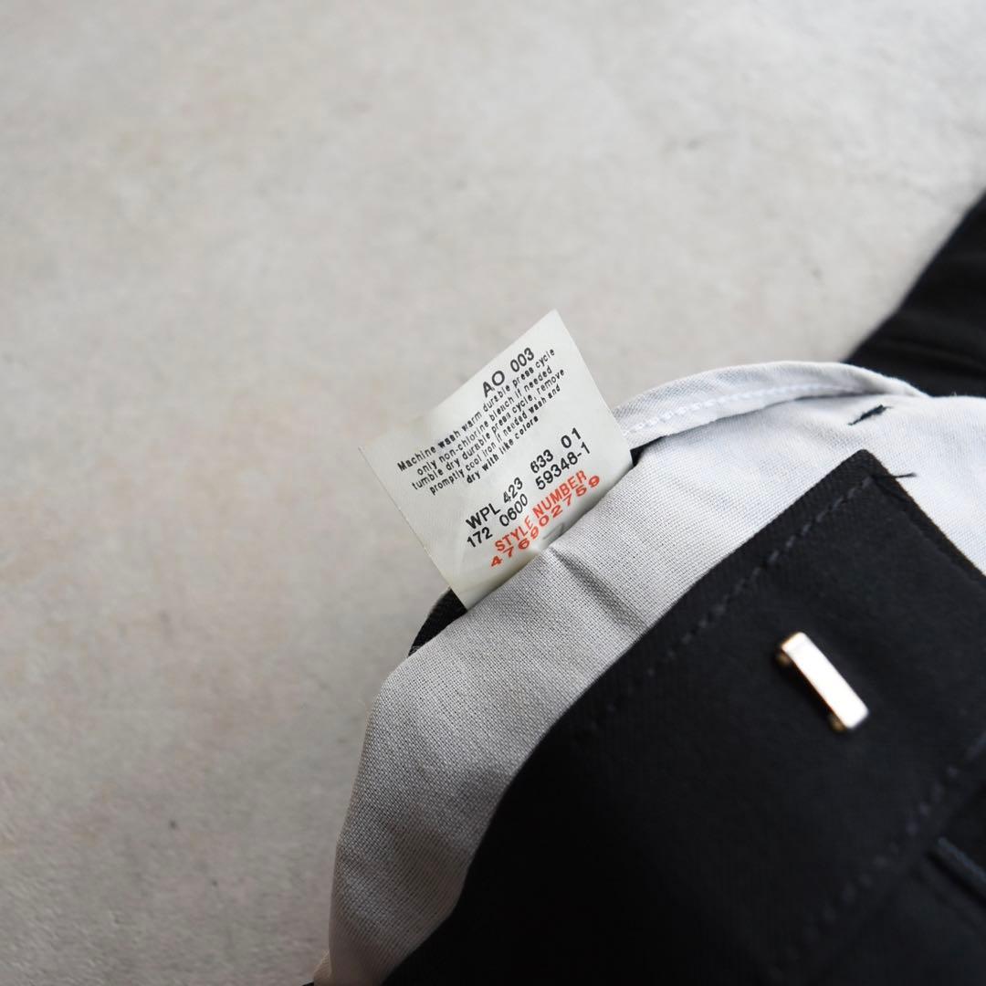 00s リーバイスアクションスラックス ブラック黒 USA W34L30 OVY