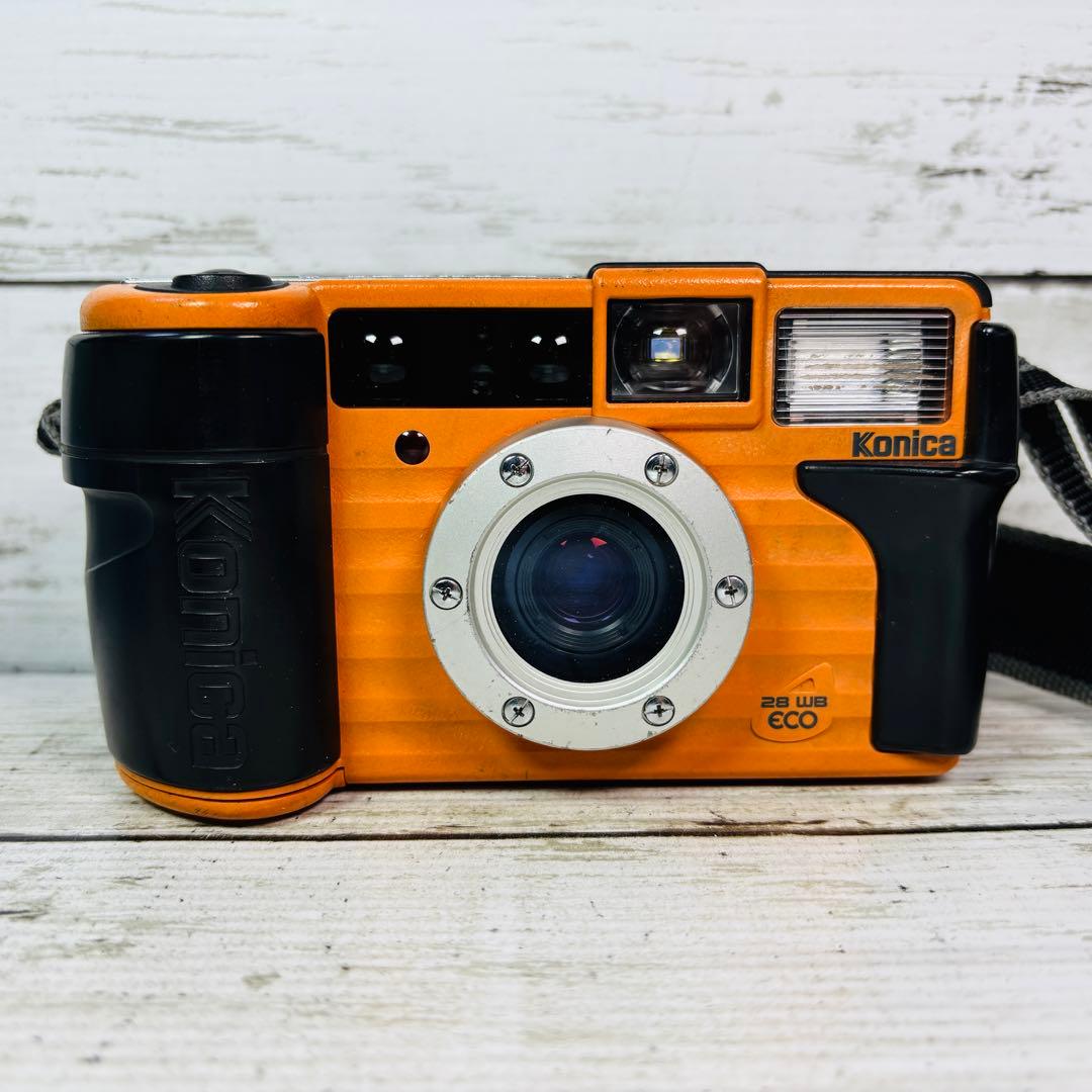 【動作良好】Konica フィルムカメラ 現場監督 28 WB eco