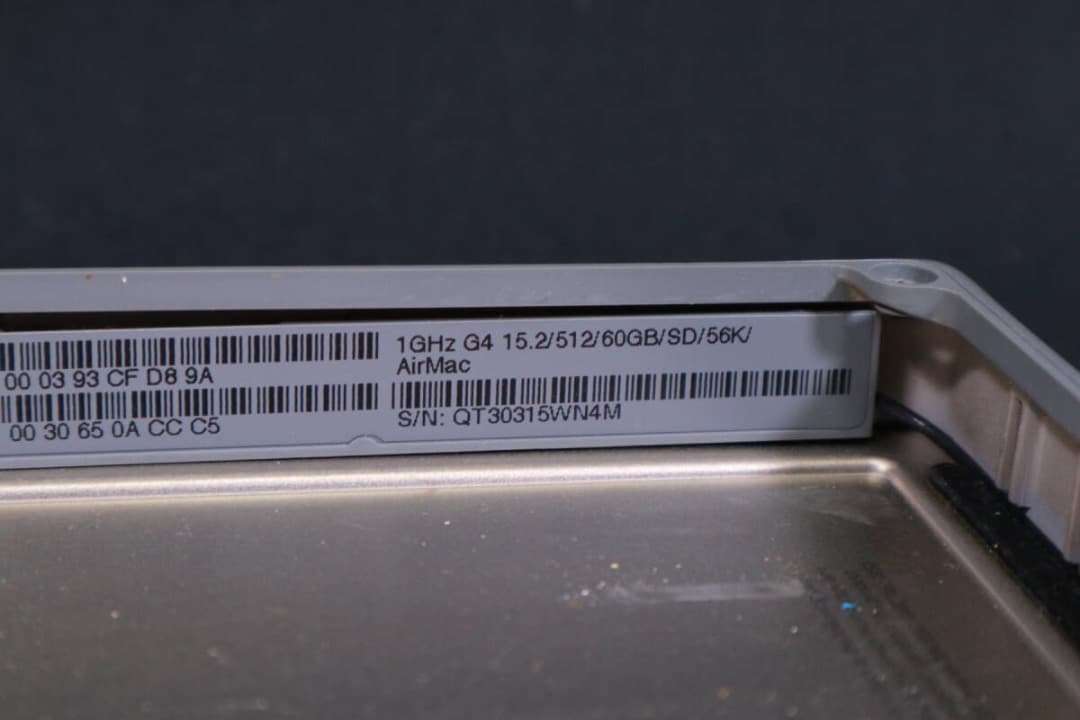 PowerBook G4 Titanium M8859J/A 最終 1GHz