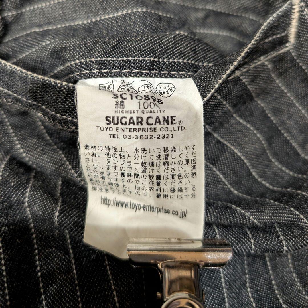 売り尽くし　最終値下げ　希少　SUGAR CANE ストライプカバーオール 40