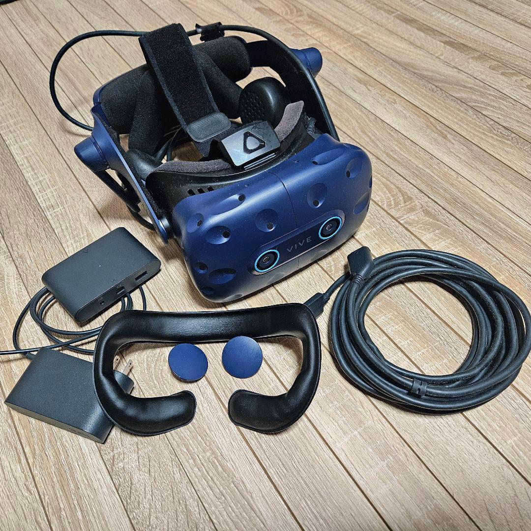 【アイトラ付】美品 HTC VIVE PRO EYE HMD単品 予備ケーブル付