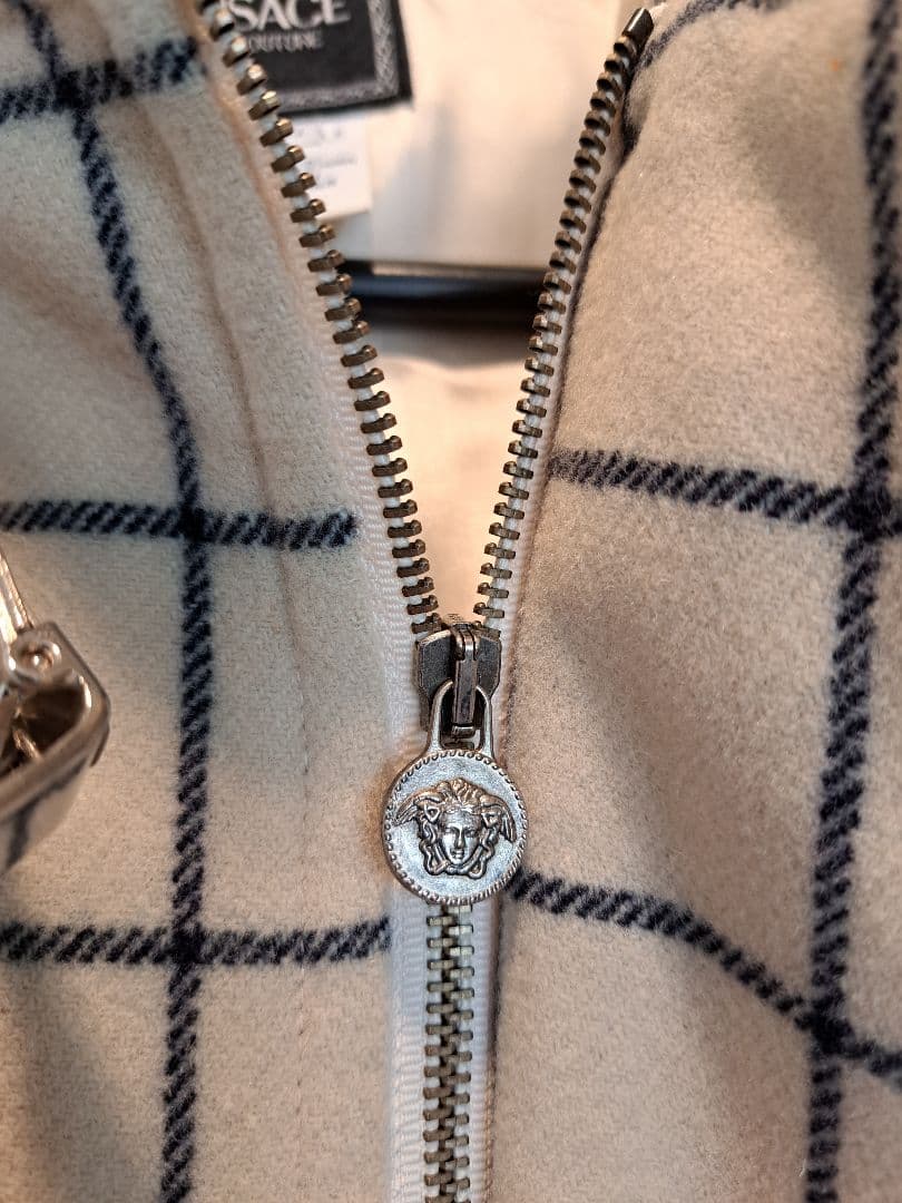 ✨VERSACE JEANS COUTURE✨ チェック柄ダッフルコートLサイズ