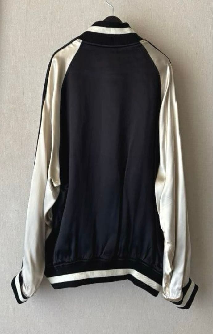 〈COUTURE D`ADAM〉別注バイカラーサテンジャケット/ブラック