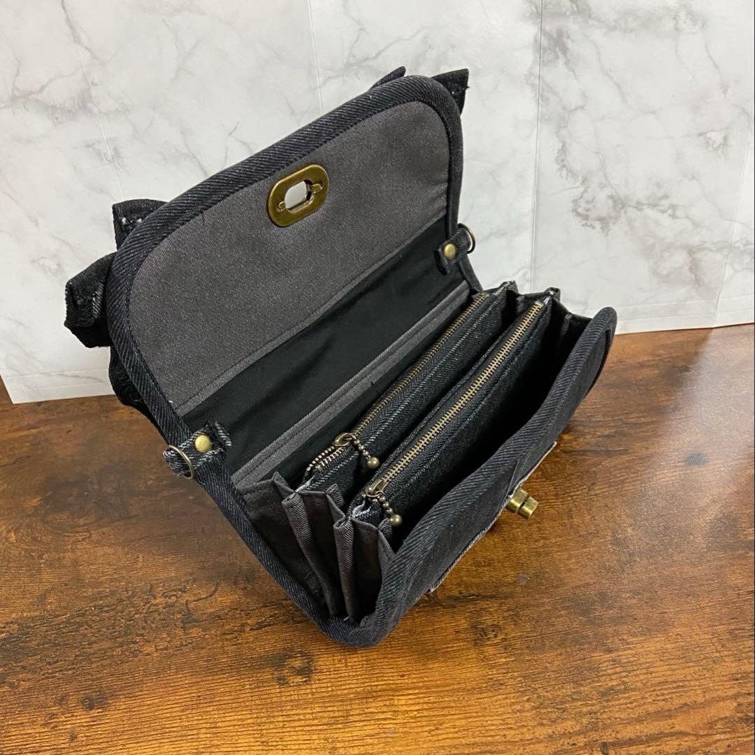 専用*No.29 デニムリメイク【お財布付きバッグ・フリル付き長財布】