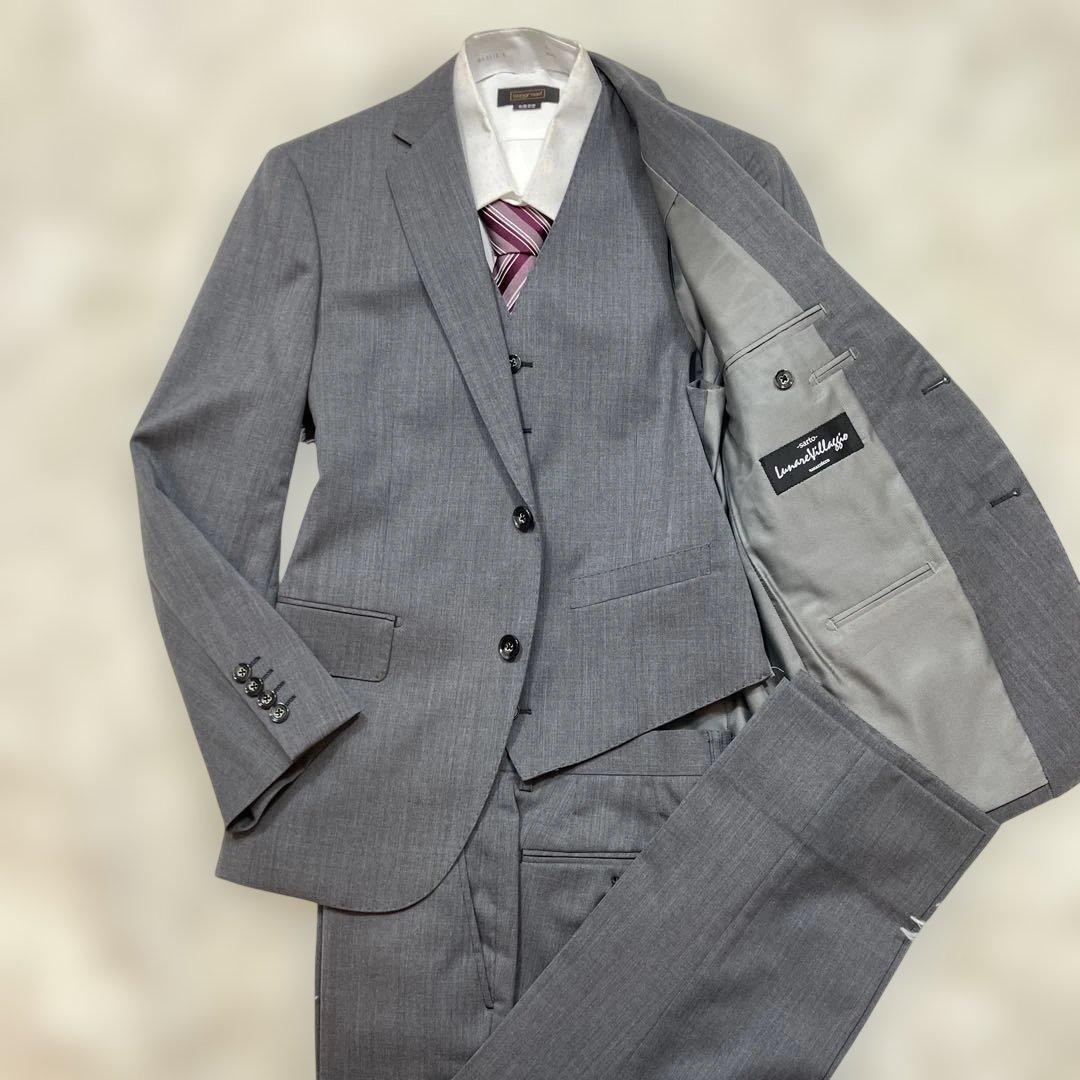 極美品 オロビアンコ スーツ スリーピース グレー Lサイズ相当