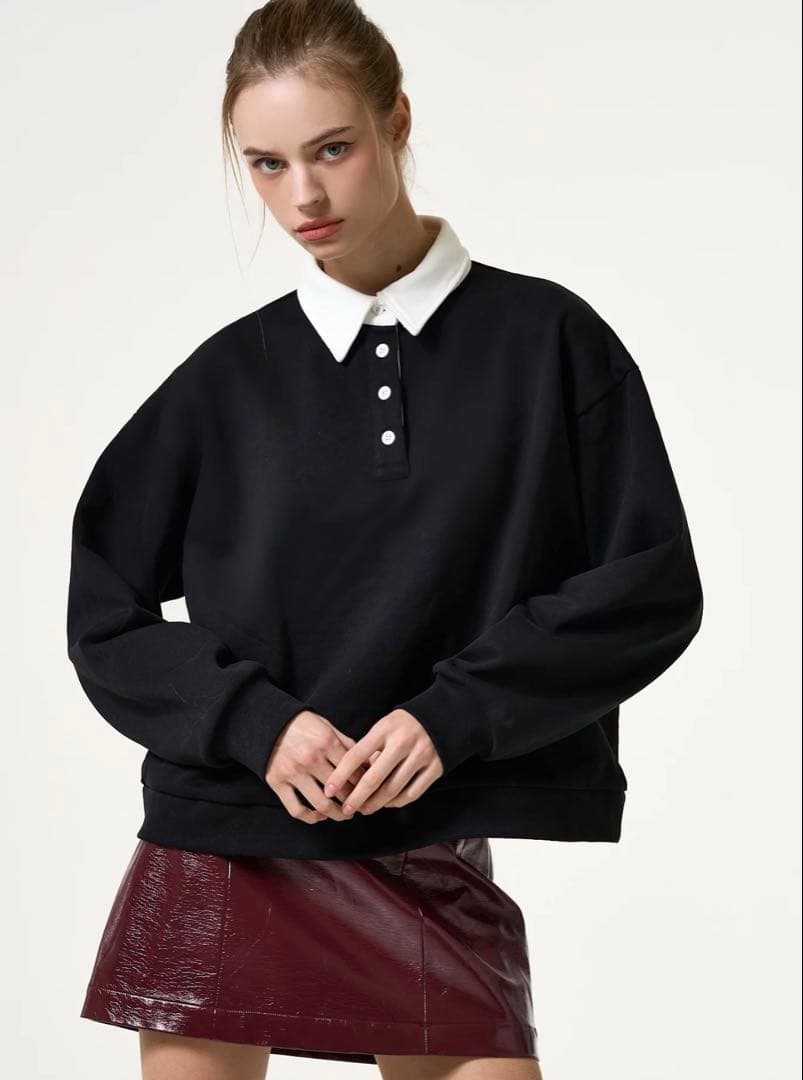 トップス THE TOE Embankment Sweatshirt M Black