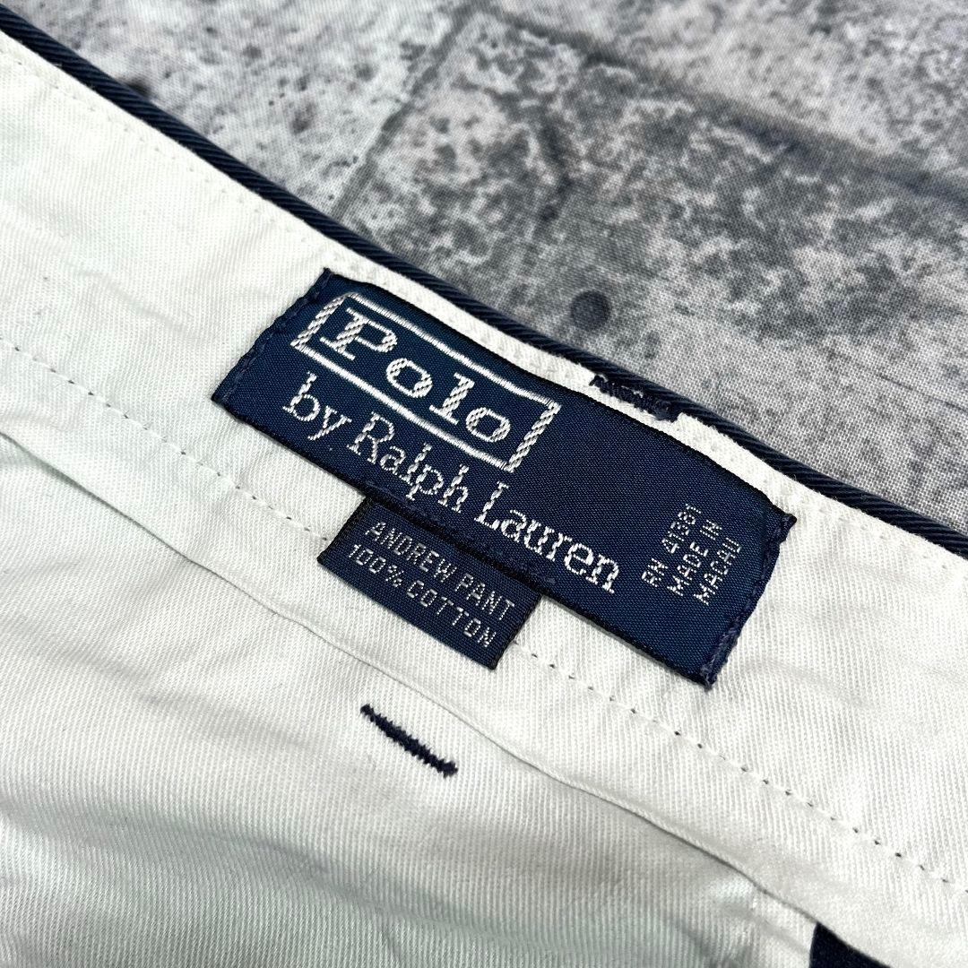 90-00s POLO ラルフローレン ポロチノ ANDREW ツータック 36