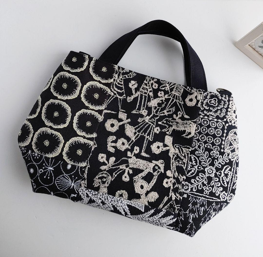 ミナペルホネン　neighborhood　パッチワーク2wayパニーニ風バッグ