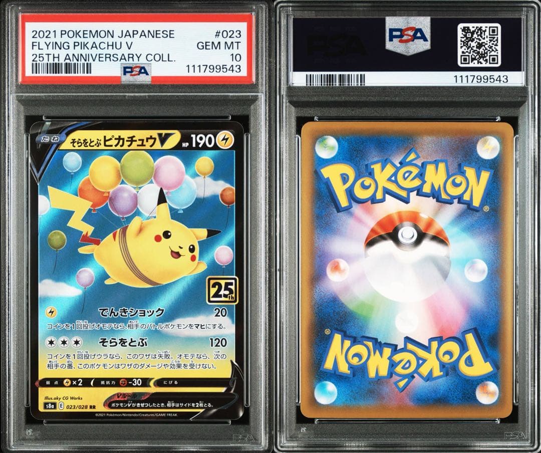 【2連番PSA10】そらをとぶピカチュウV VMAX RR RRR 25th