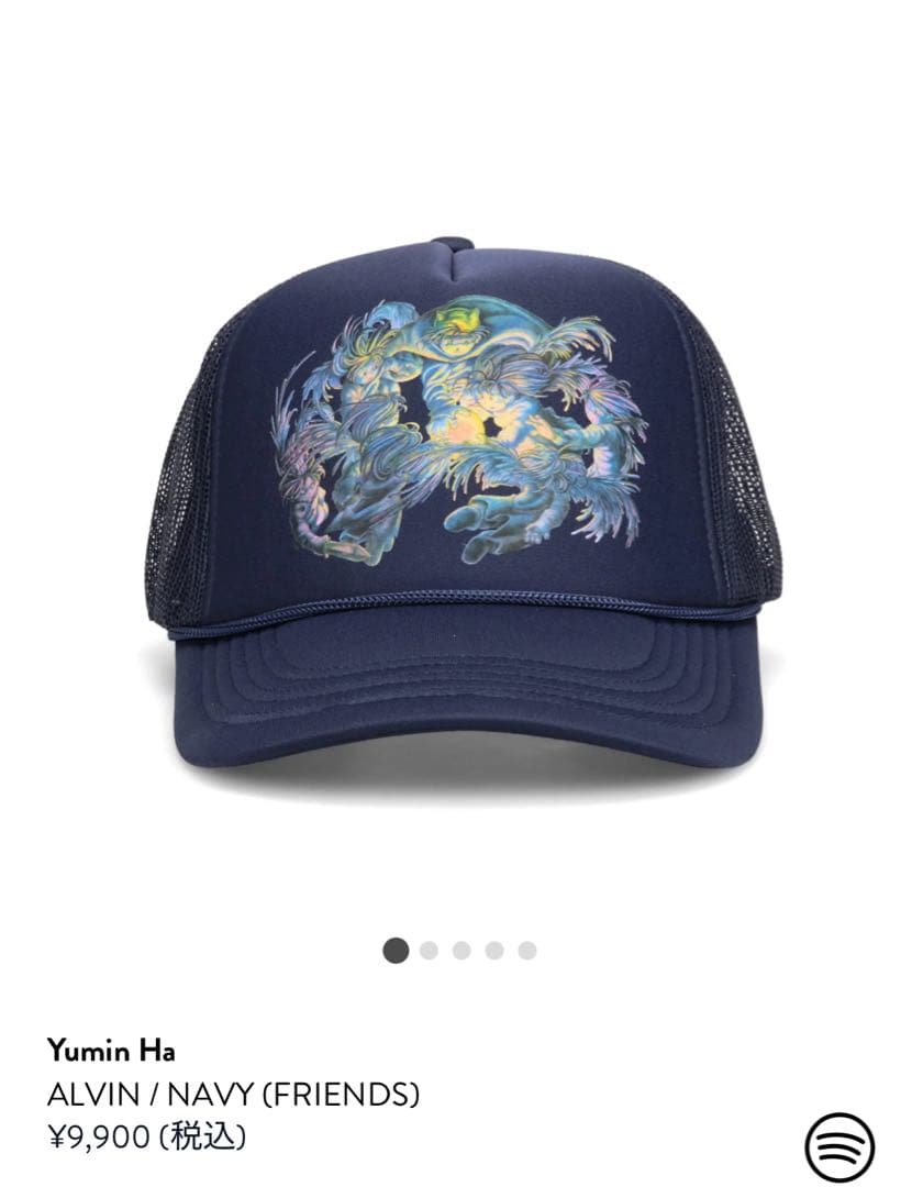 帽子 Yumin Ha Navy Cap