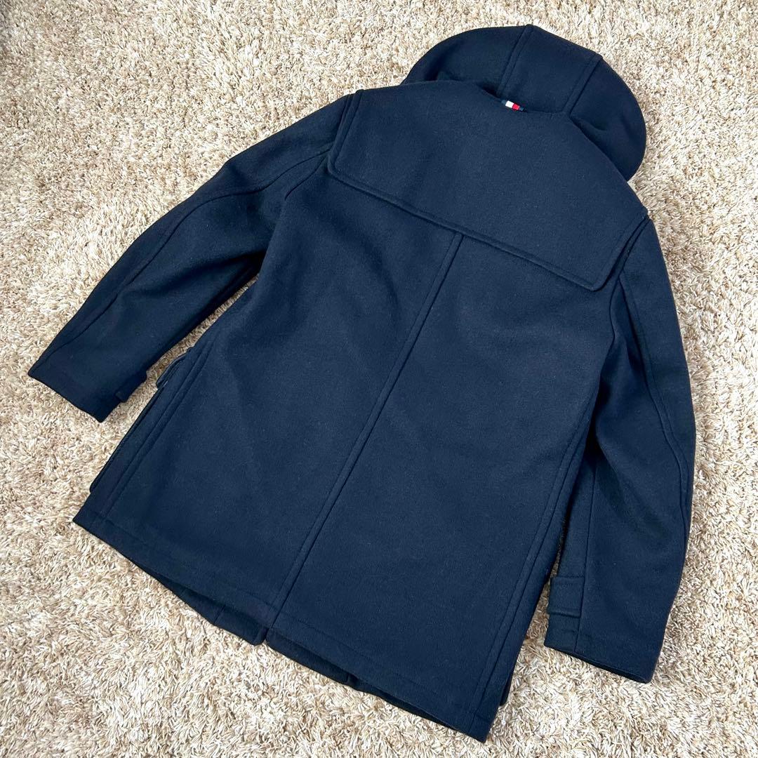 【美品】 トミーヒルフィガー ダッフルコート 中綿 ウール M トリコロール