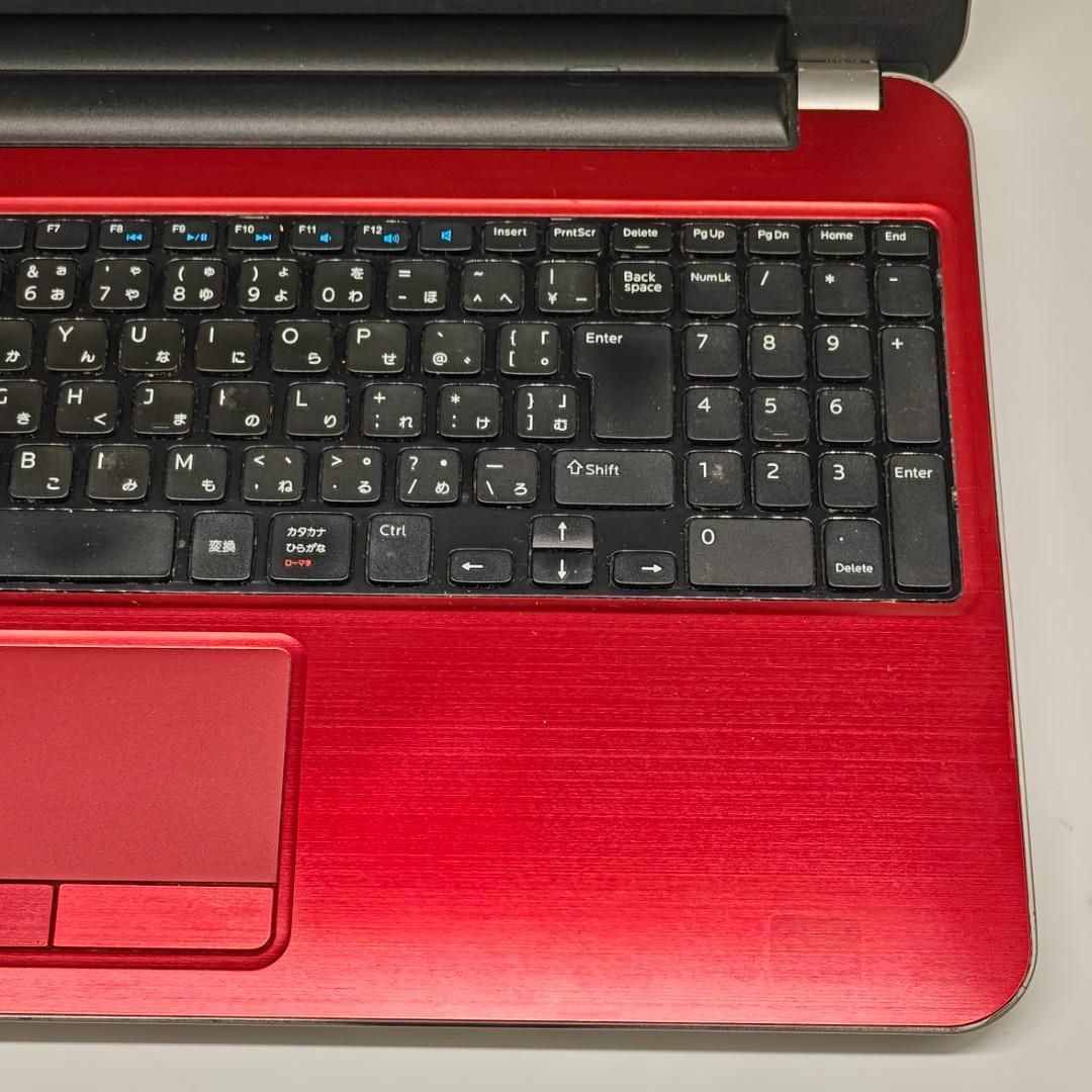 【DELL】高性能i7 SSD256GB 8GB レッド ノートPC