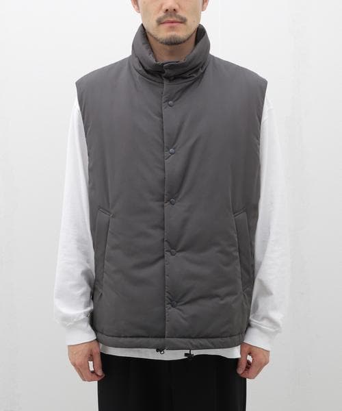 ATON VINTAGE NYLON TWILL PADDED VEST ベスト