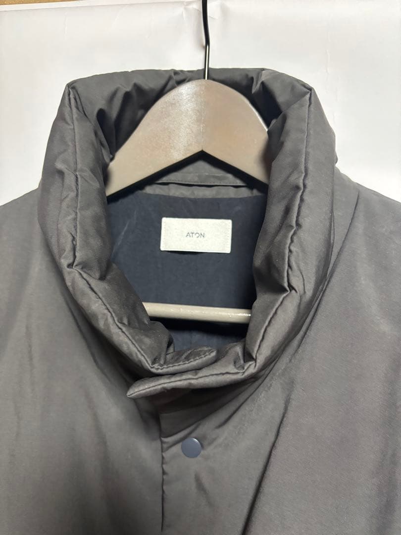 ATON VINTAGE NYLON TWILL PADDED VEST ベスト