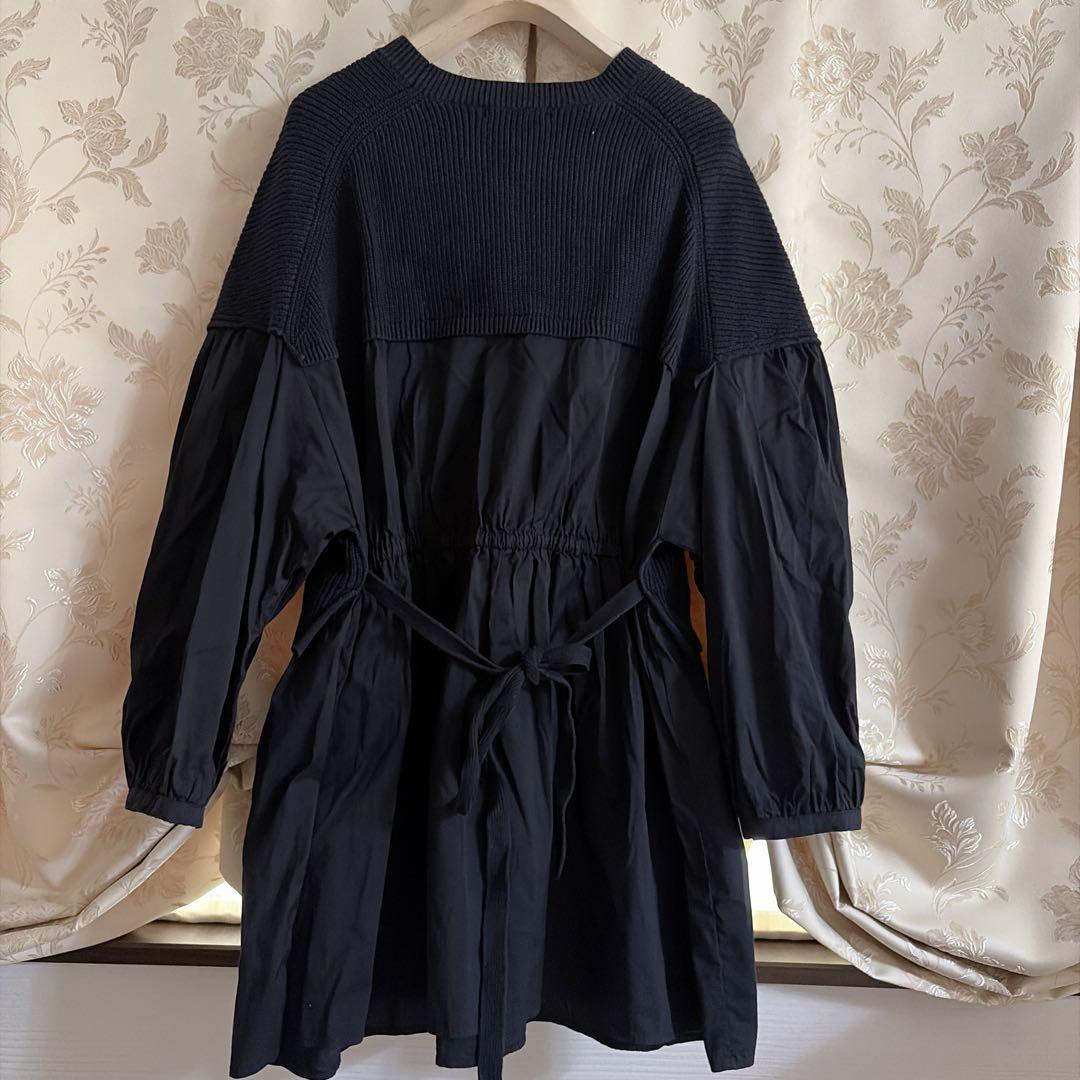 美品 大きいサイズ ローズティアラ ニットコンビ チュニック