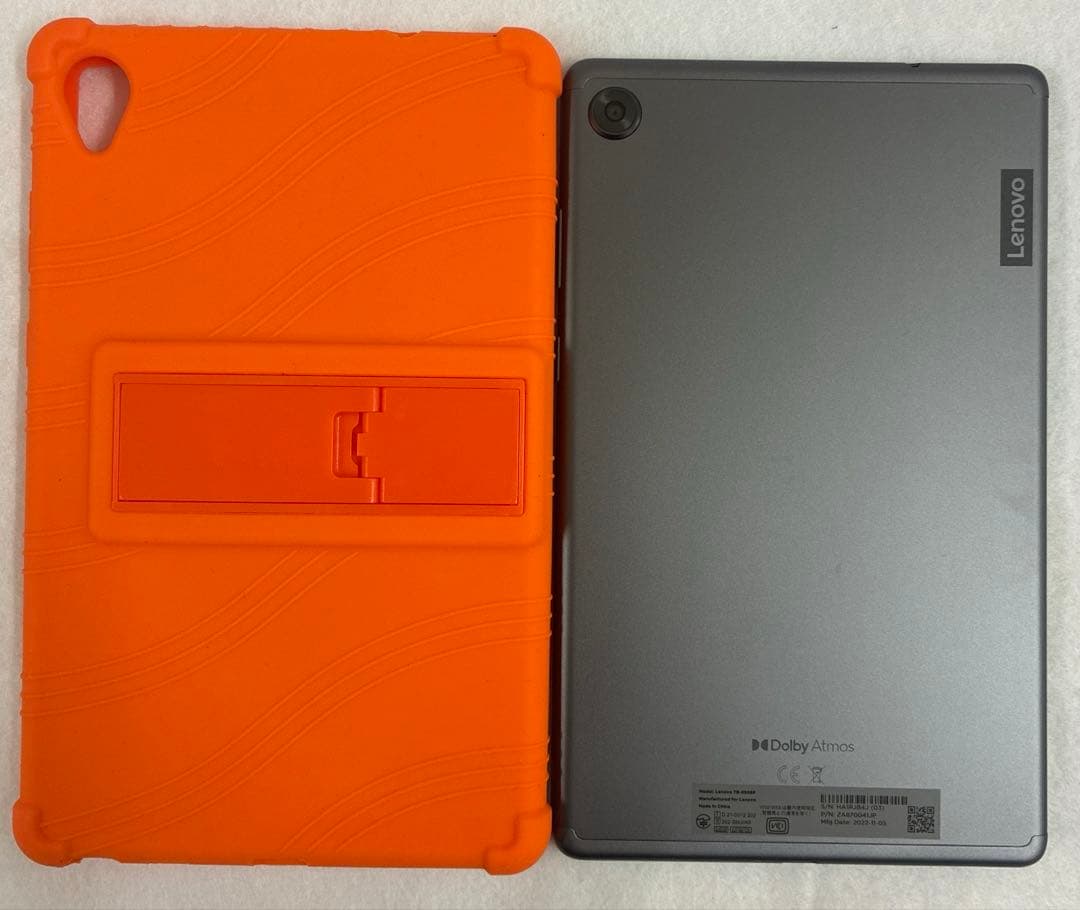 【美品】Lenovo Tab M8 タブレット &ケースカバー（オレンジ色）付