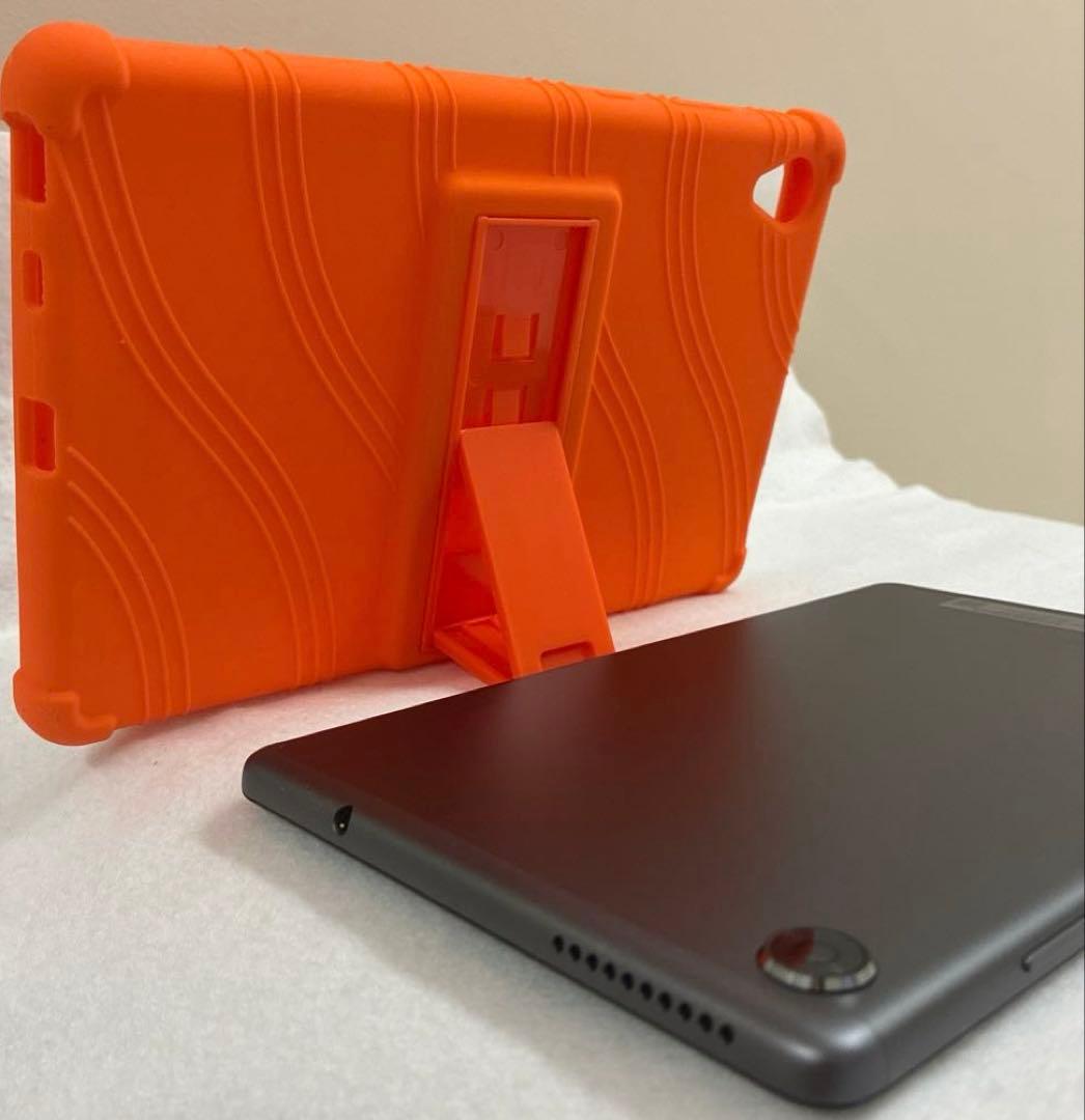 【美品】Lenovo Tab M8 タブレット &ケースカバー（オレンジ色）付