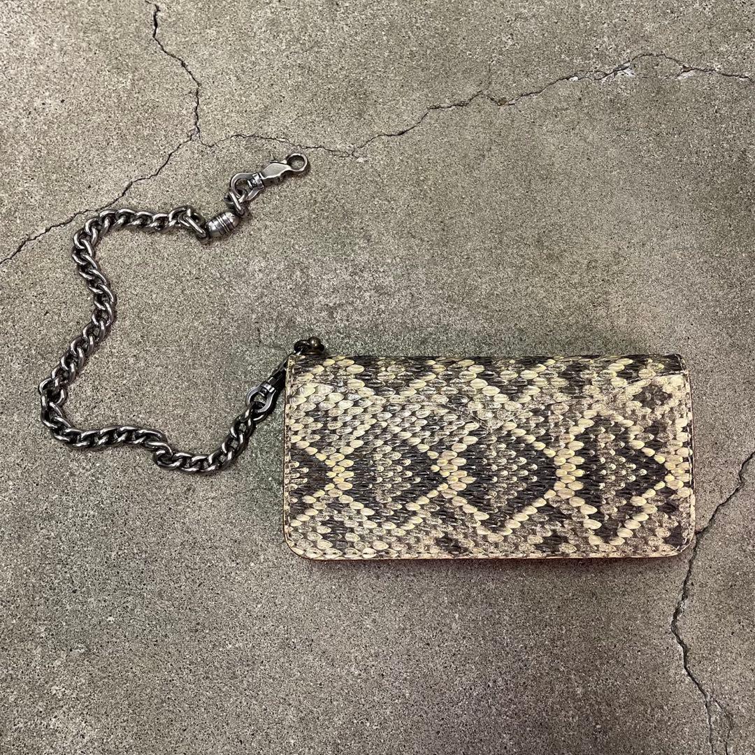 FUNNY ファニー ウォレット パイソンレザー ウォレットチェーン
