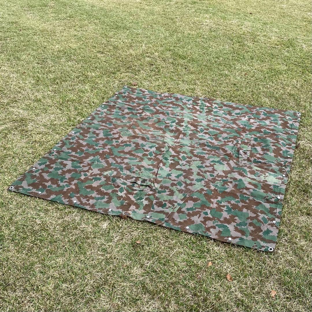 【超レア・状態良】東ドイツ軍　軍幕　フローラルカモ　ブルメンターンカモ　１枚