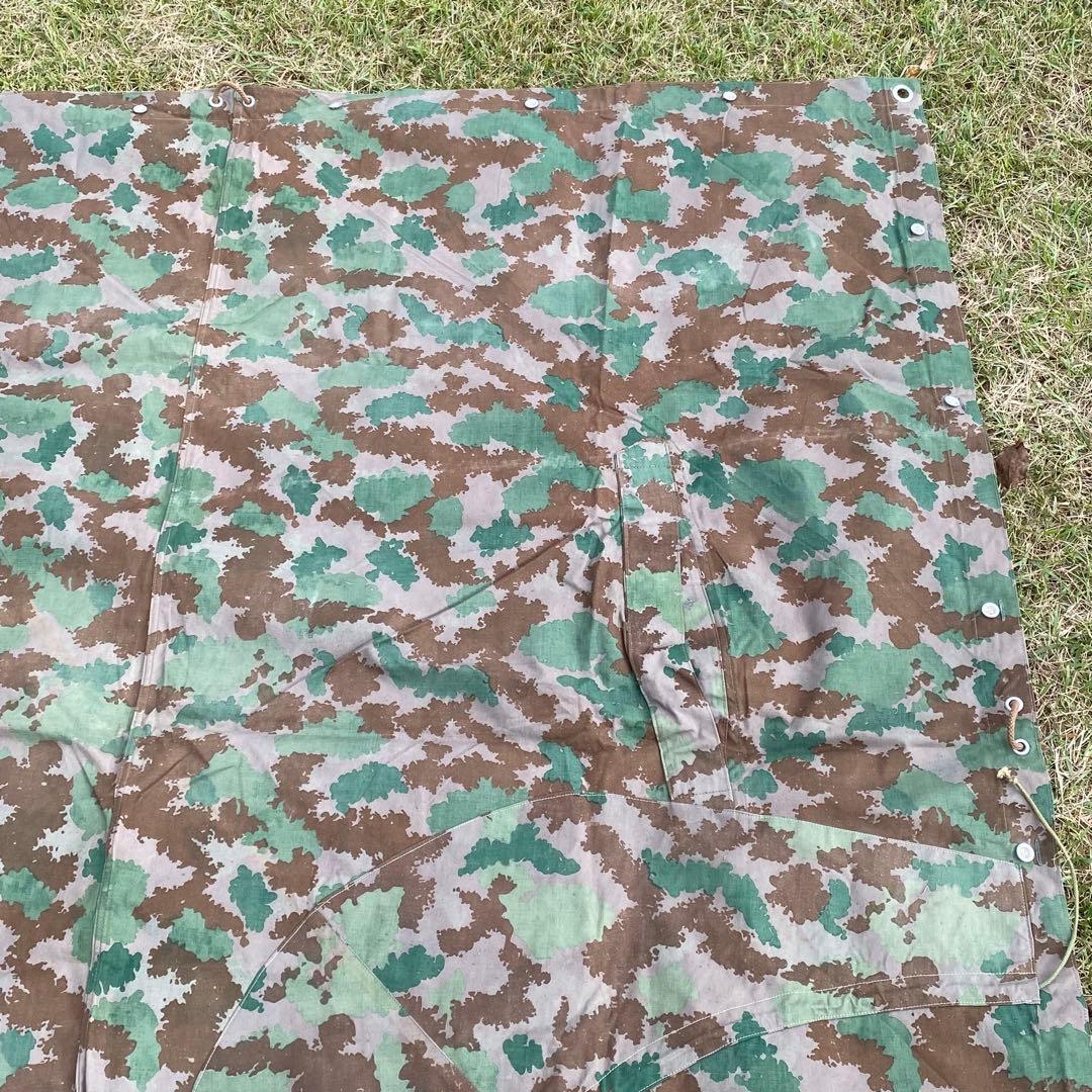 【超レア・状態良】東ドイツ軍　軍幕　フローラルカモ　ブルメンターンカモ　１枚