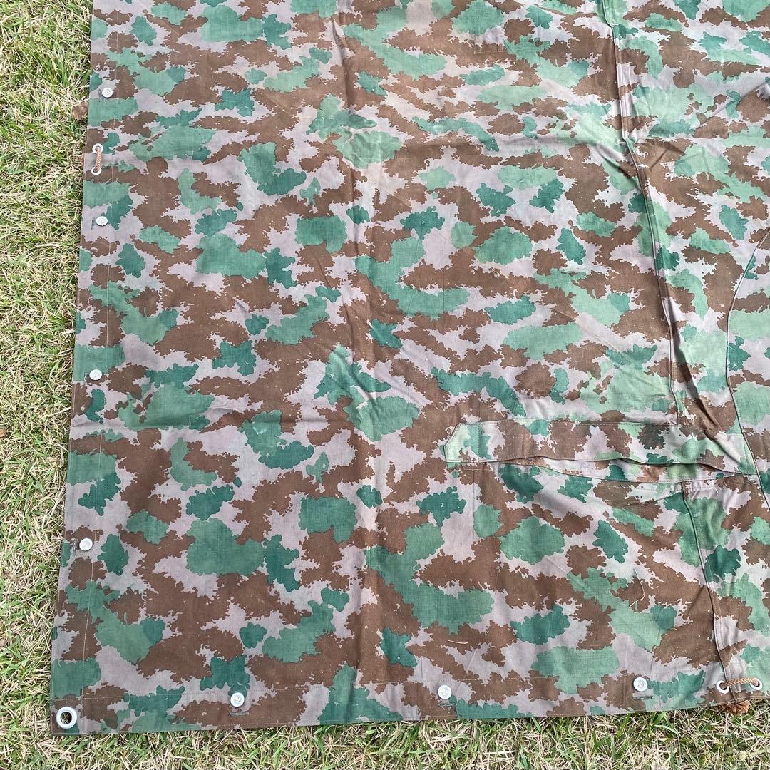 【超レア・状態良】東ドイツ軍　軍幕　フローラルカモ　ブルメンターンカモ　１枚
