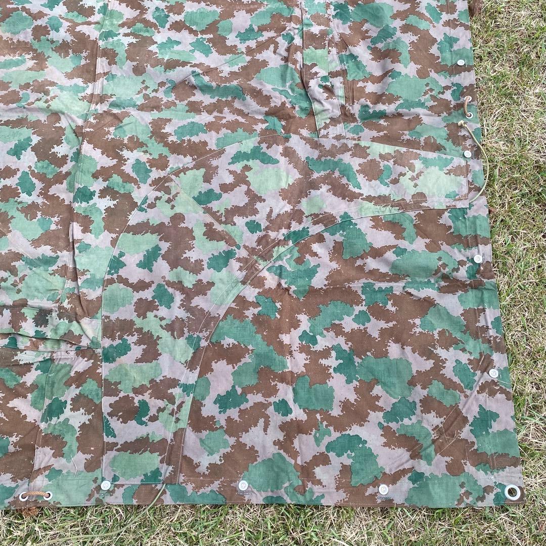 【超レア・状態良】東ドイツ軍　軍幕　フローラルカモ　ブルメンターンカモ　１枚
