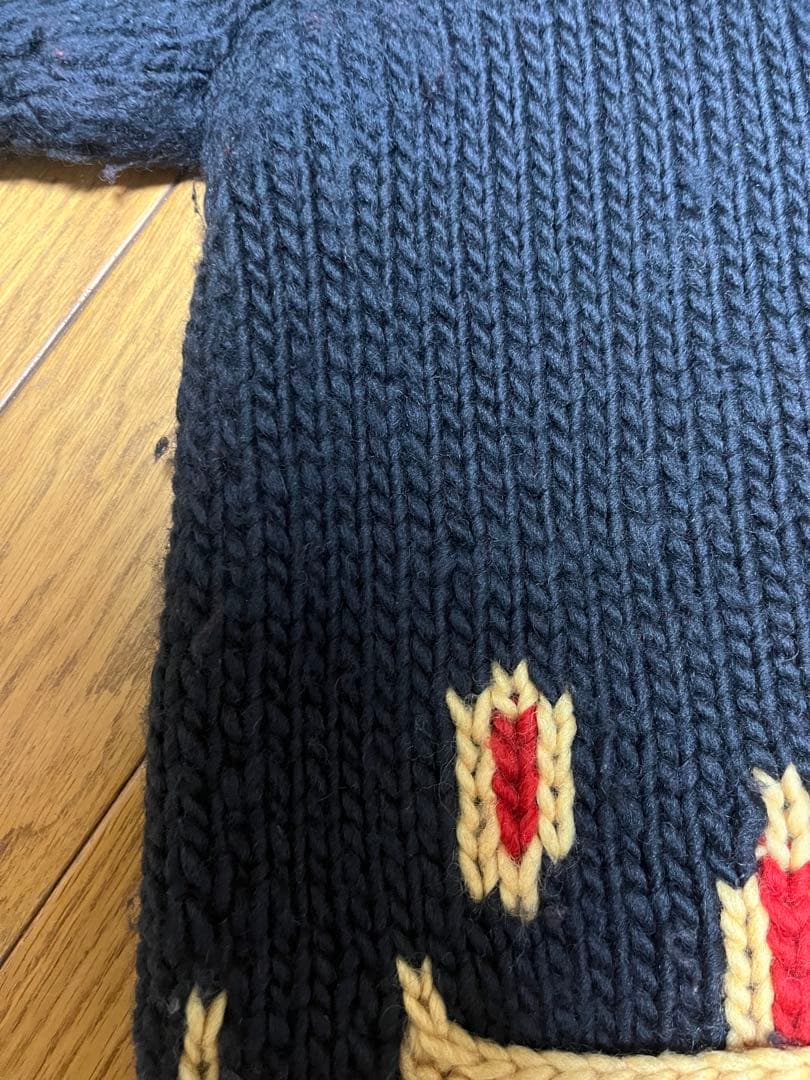 ハーレーダビッドソン カウチンニット90s ❣️ファイヤー