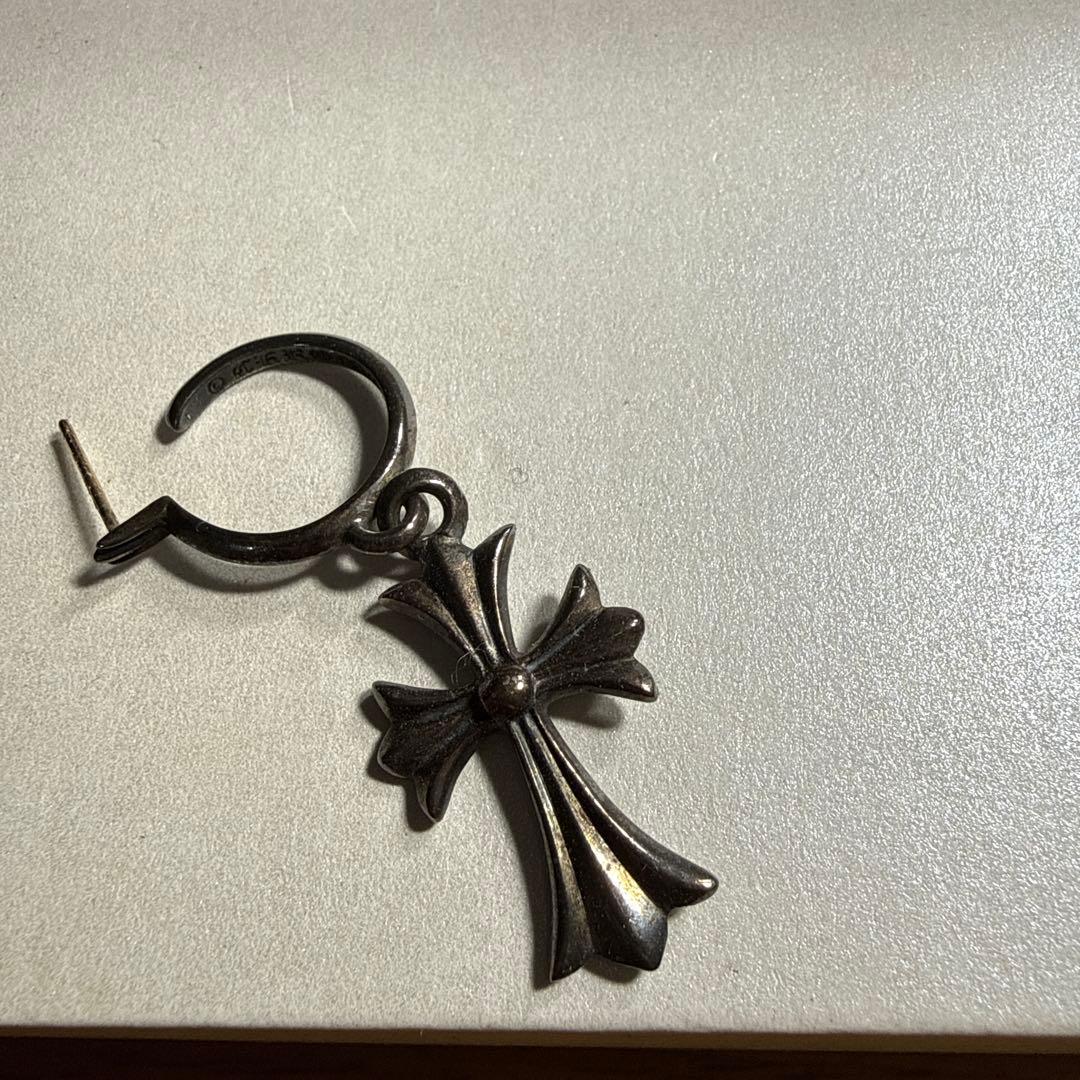 クロムハーツピアス　タイニーCHクロスフープ両耳