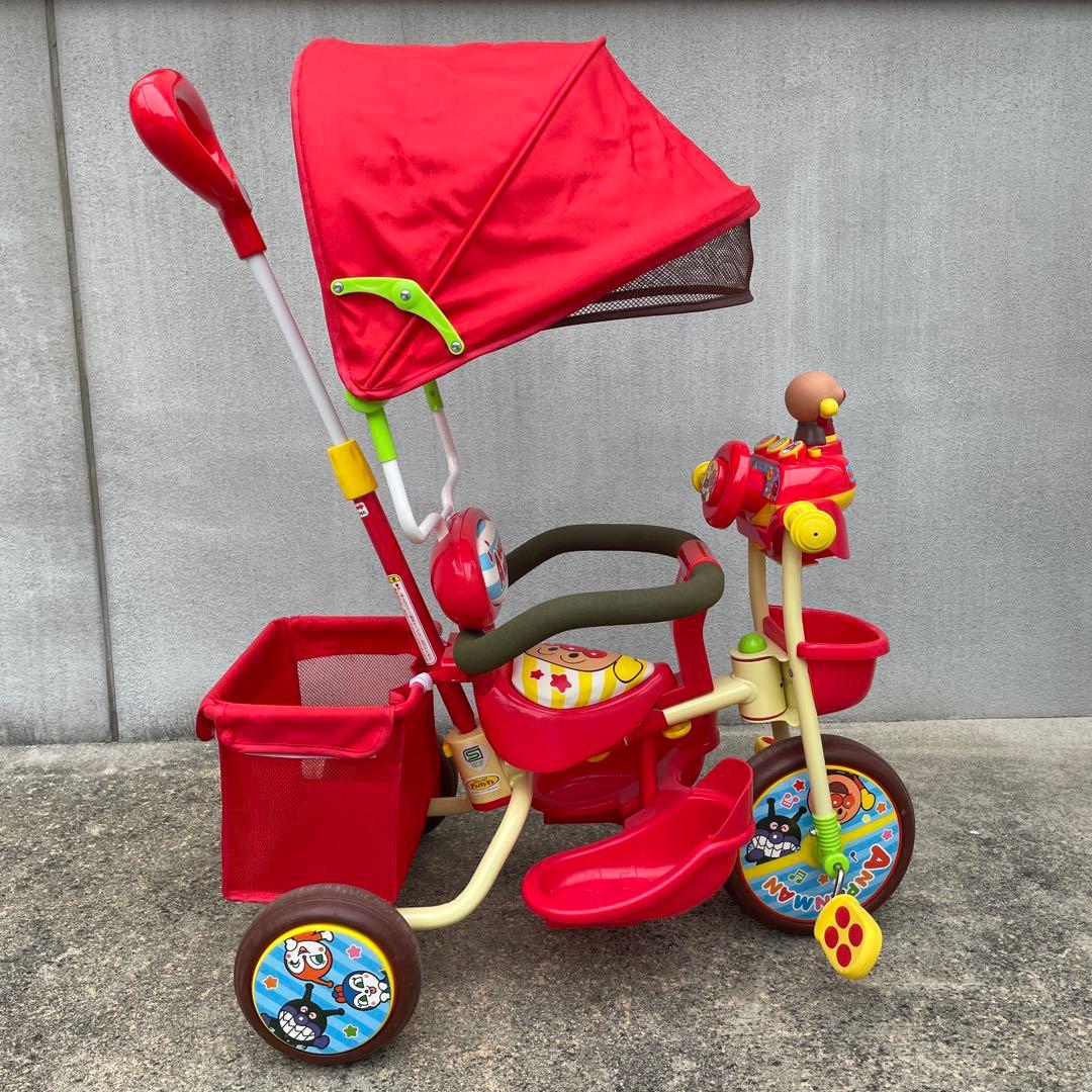 アンパンマン 三輪車 それいけ！アンパンマン デラックスII レッド 赤