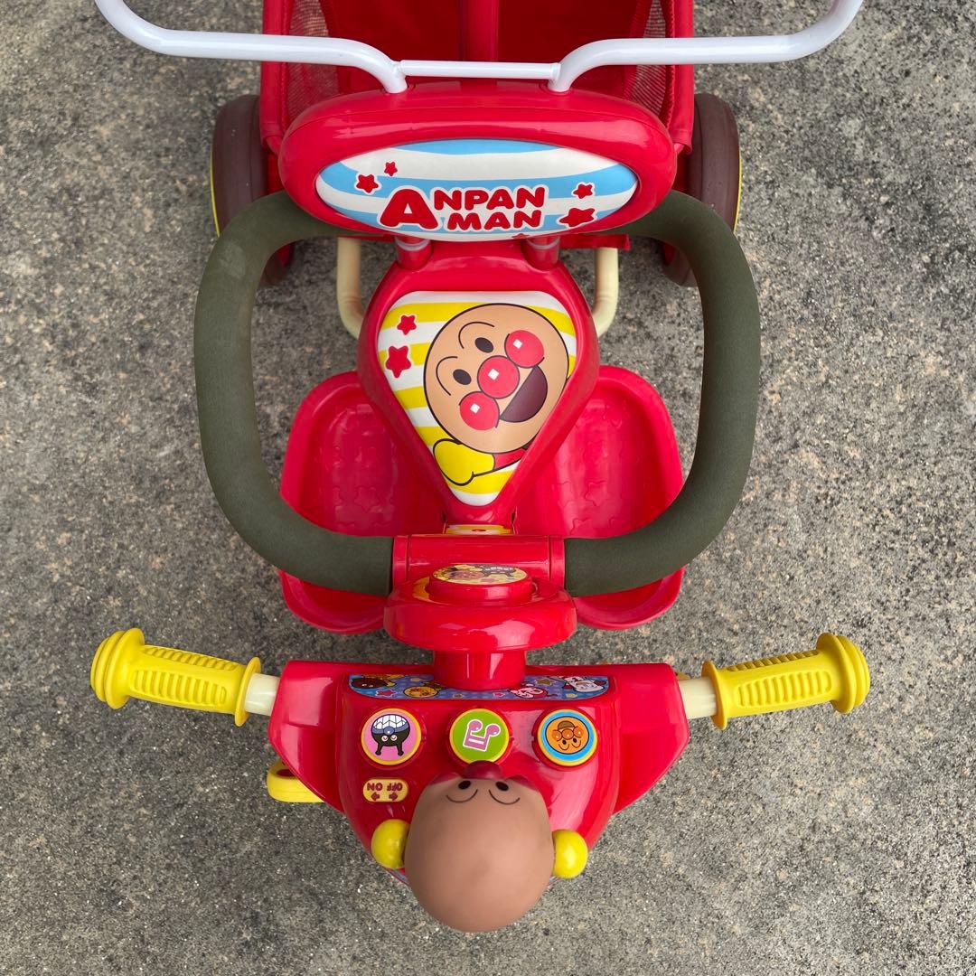 アンパンマン 三輪車 それいけ！アンパンマン デラックスII レッド 赤
