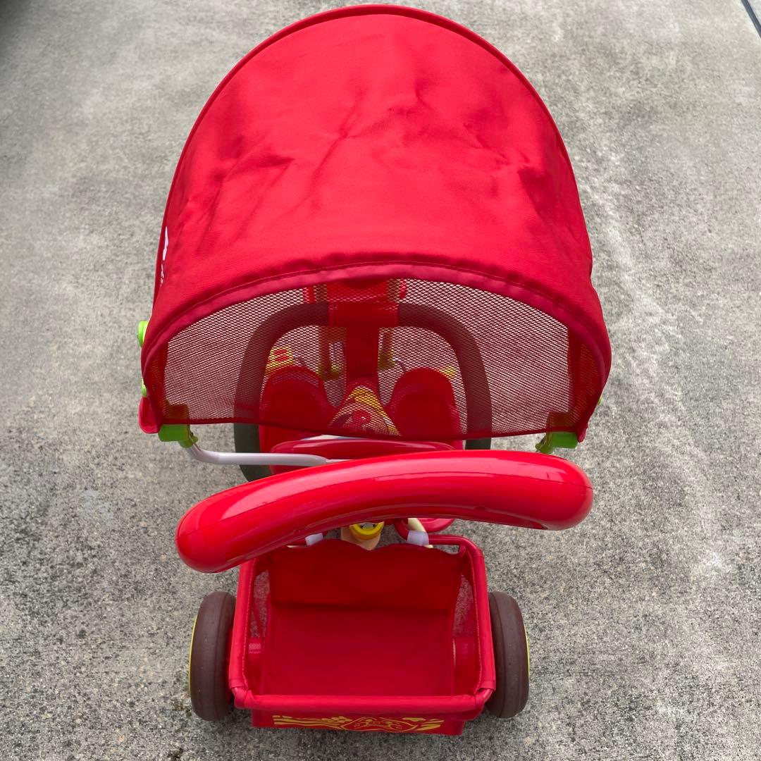 アンパンマン 三輪車 それいけ！アンパンマン デラックスII レッド 赤