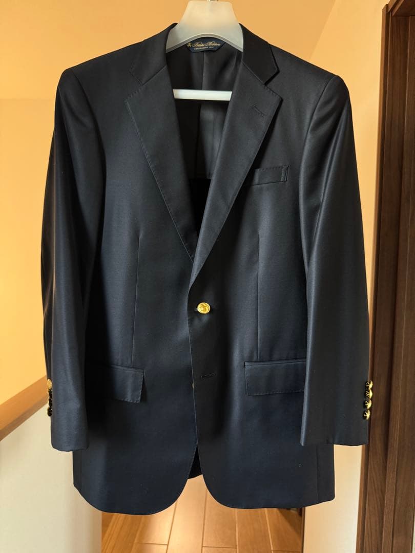 美品　ブルックスブラザーズ【リージェント×カノニコ】紺ブレ 37SHT ブレザー