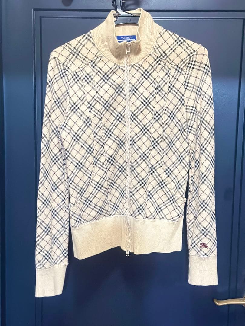 BURBERRY BLUE LABEL チェック柄パーカー 38