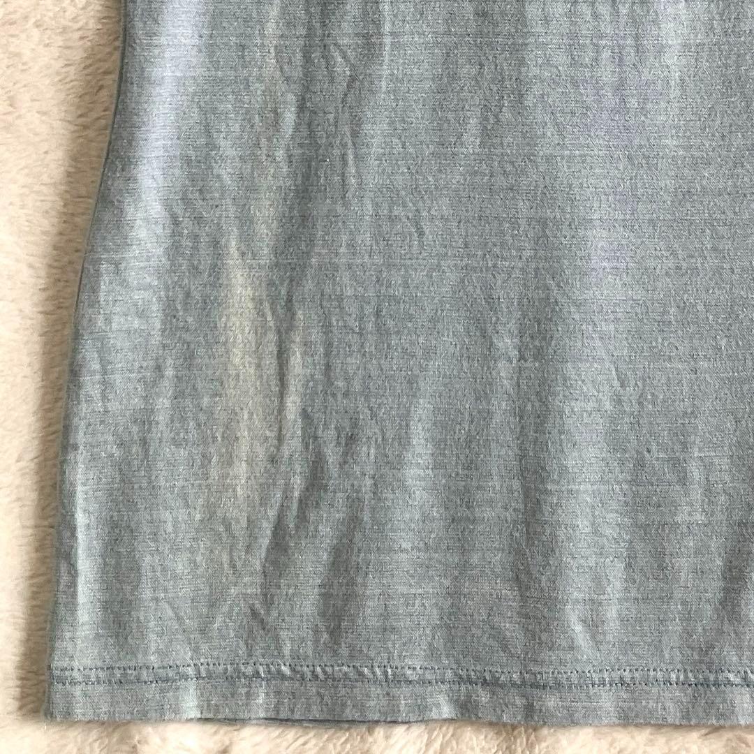 新品 ドルチェアンドガッバーナ コットン ロゴ ダメージ加工Tシャツ M ブルー