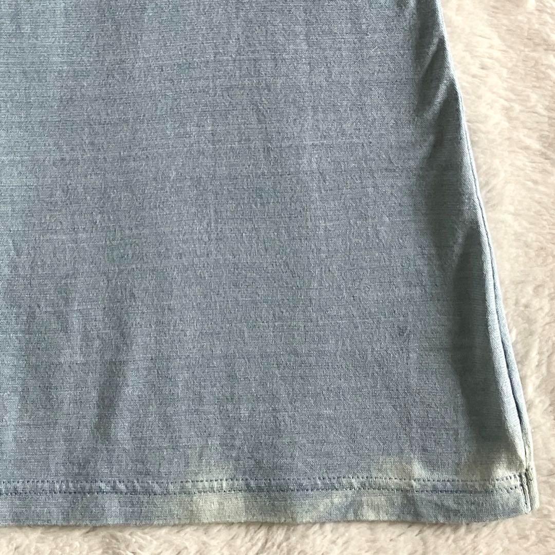 新品 ドルチェアンドガッバーナ コットン ロゴ ダメージ加工Tシャツ M ブルー