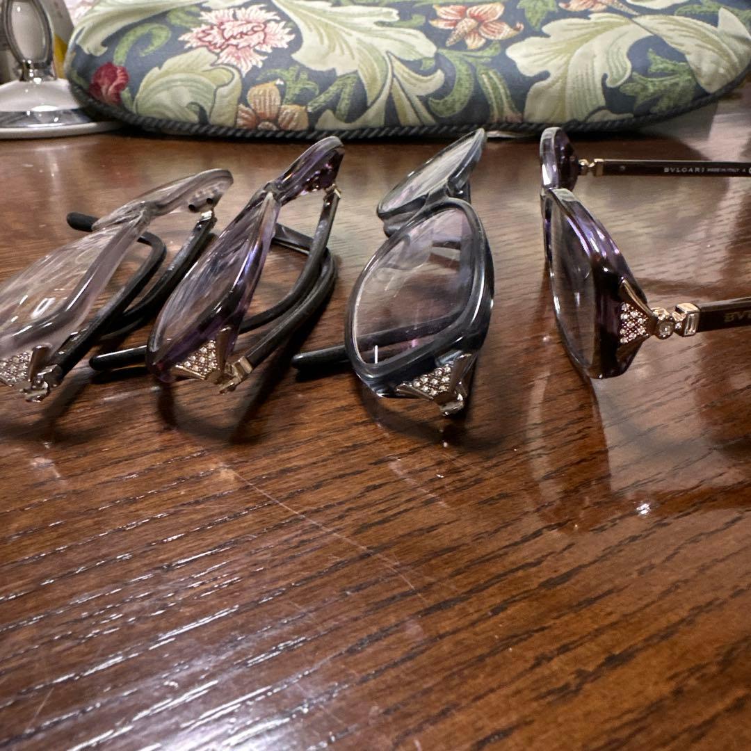 マロン様 新品. 未使用 BVLGARI 装飾付きブラウンおしゃれなサングラス