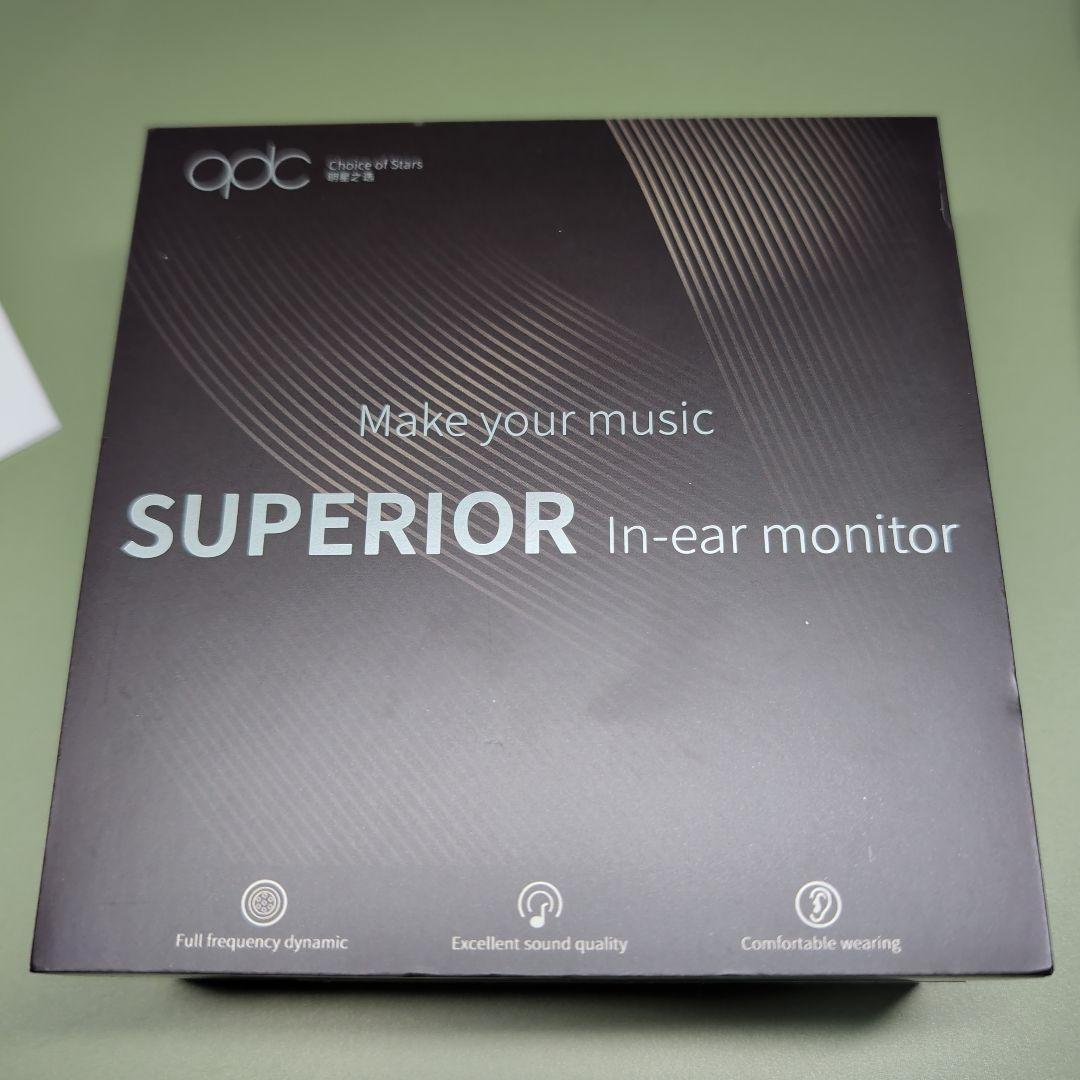 イヤホン qdc SUPERIOR Piano Black + 4.4mm Cable