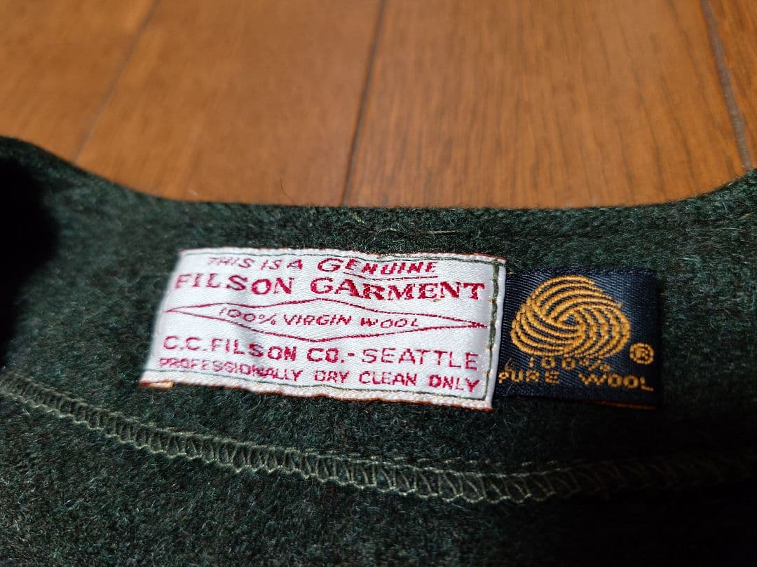 USA製 FILSON フィルソン マッキーノウールベスト オリーブ