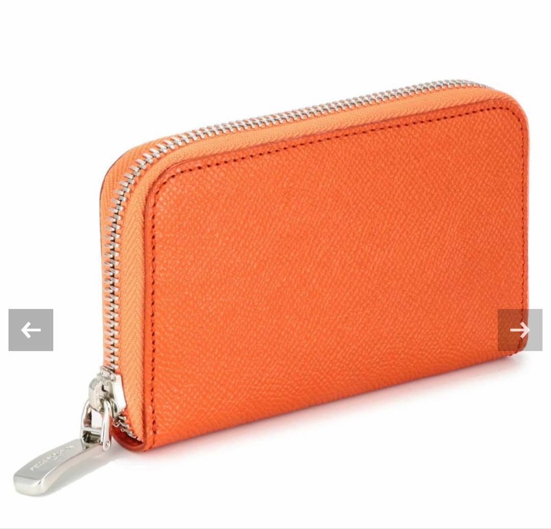 Pelle Morbida オレンジ レザーキーケース