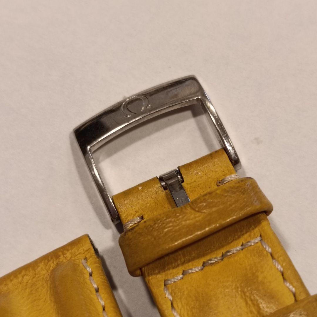 オメガ OMEGA 時計 レザーベルト　イエロー　付属品なし