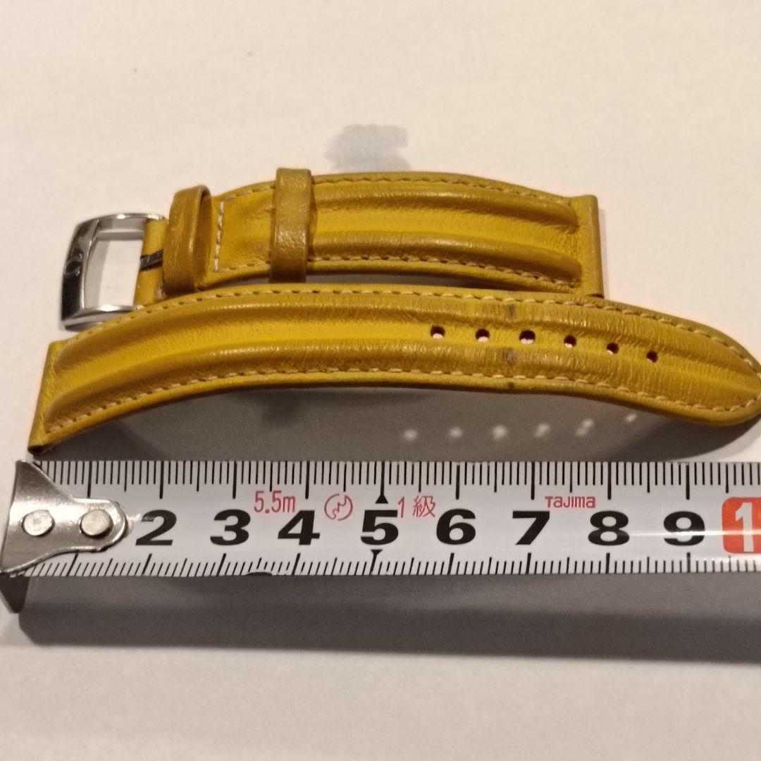 オメガ OMEGA 時計 レザーベルト　イエロー　付属品なし