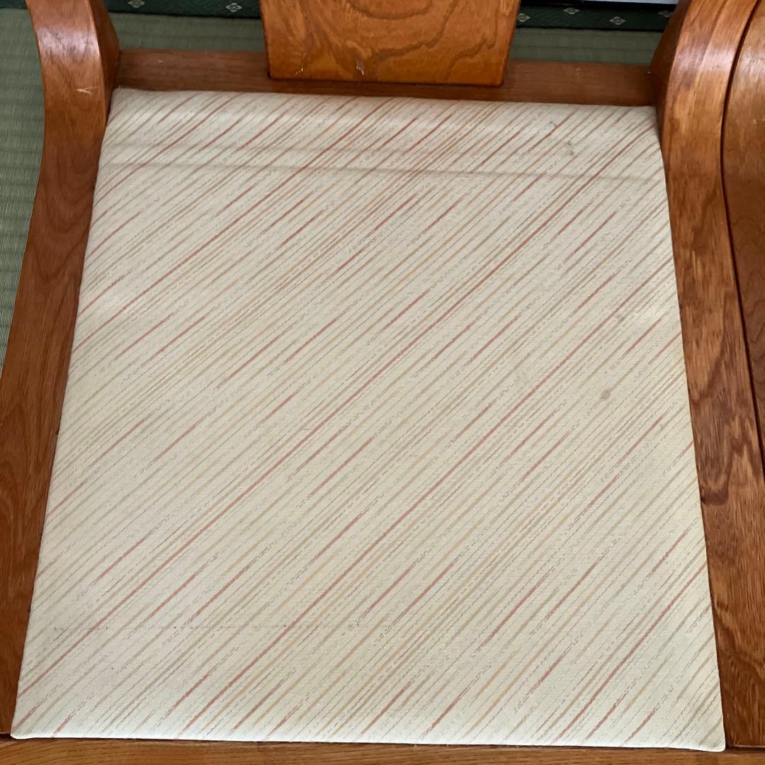 【送料込】光製作所 木製　高級座椅子　4脚セット　和室　昭和レトロ　③