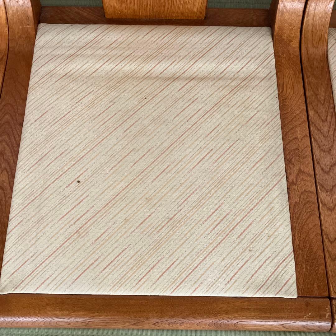 【送料込】光製作所 木製　高級座椅子　4脚セット　和室　昭和レトロ　③