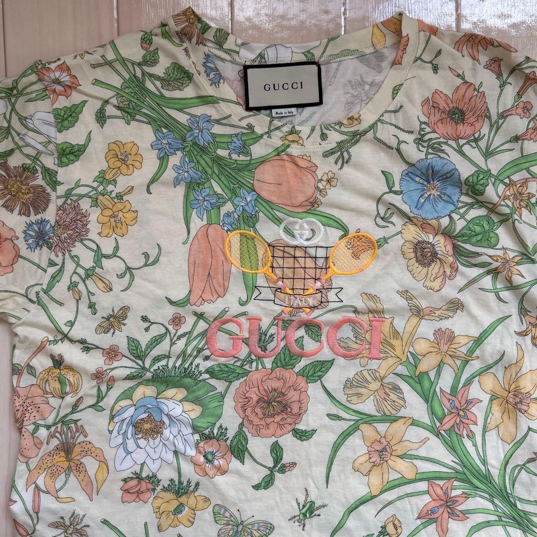 GUCCI 花柄 Tシャツ 半袖　フローラル