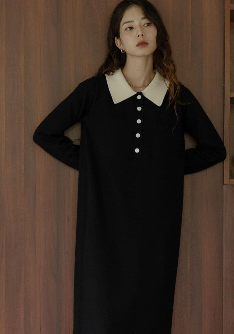 URBAN RESEARCH Sonny Label ニットポロワンピース