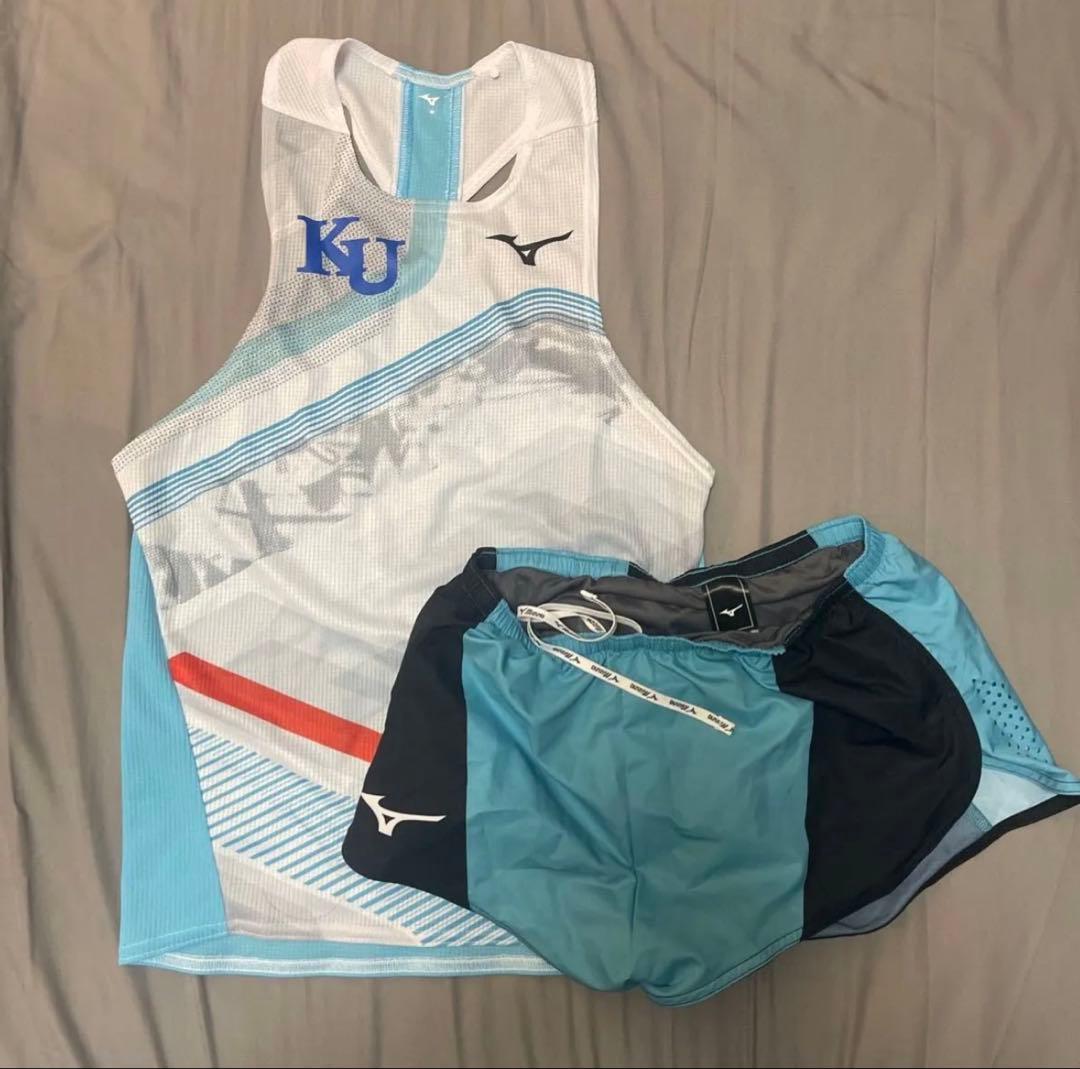 Mizuno 陸上用タンクトップとショーツセット